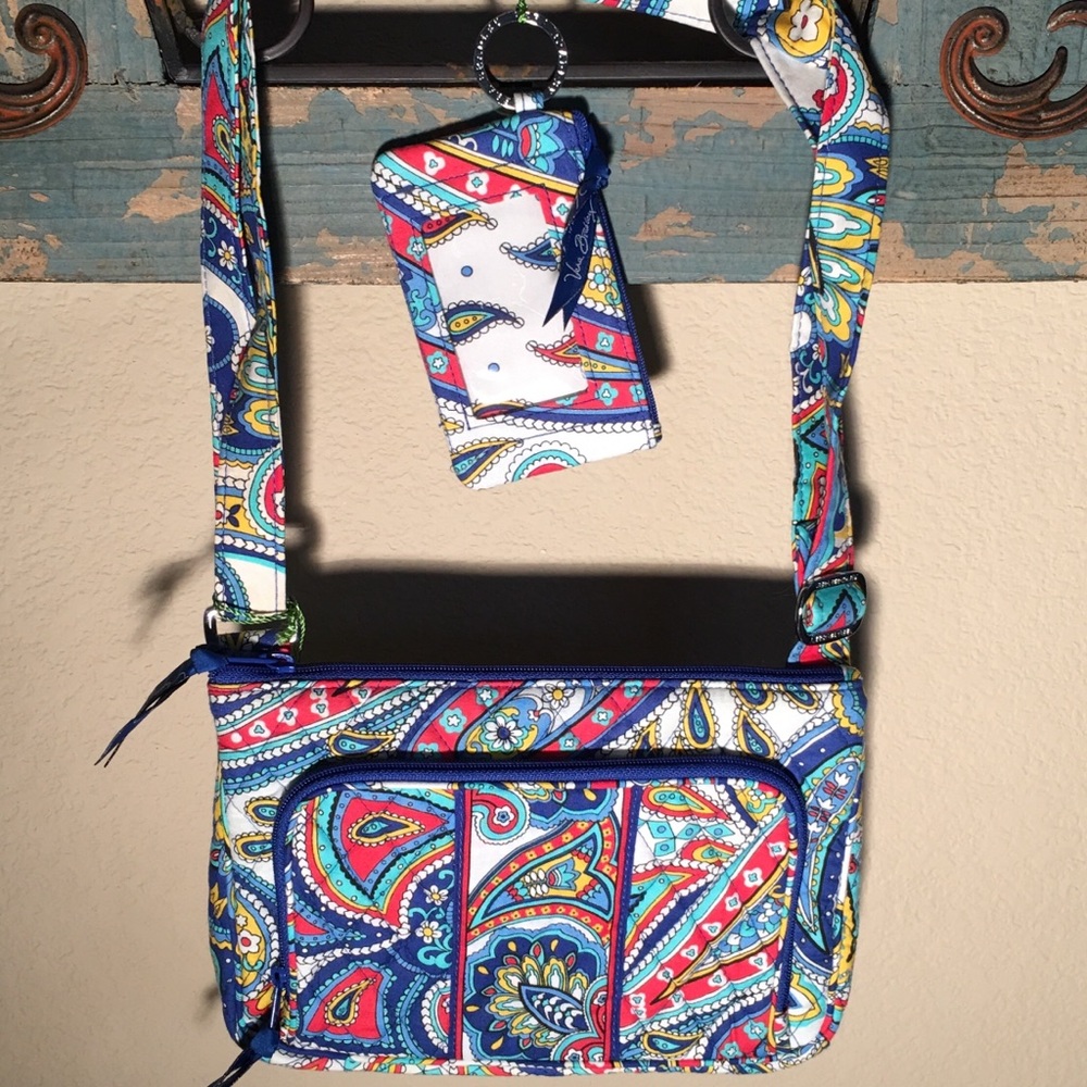 Vera Bradley Little Hipster Marina Paisley Purse